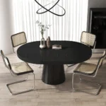 Oval Pillar Dining Table - Image 3