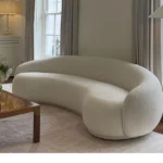 The Belgrave Curved Boucle Sofa-1