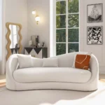 The Belgravia White Curved Sofa