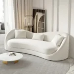 The Belgravia White Curved Sofa-2