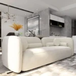 The Cambridge Bouclé Designer Sofa - Image 7