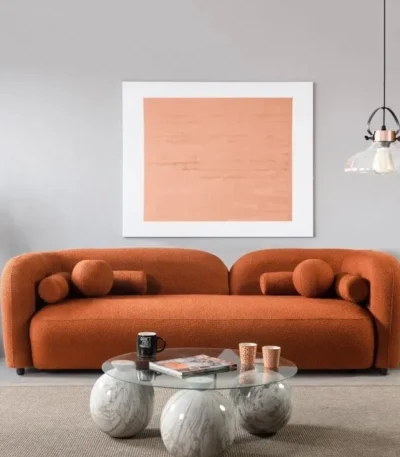 The Cambridge Bouclé Designer Sofa-main
