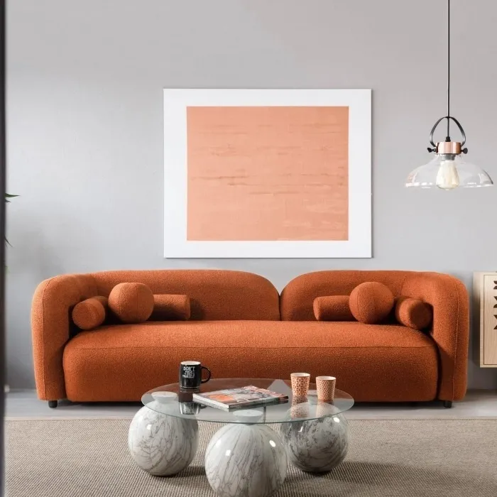 The Cambridge Bouclé Designer Sofa-main
