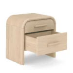 Nova Two-Drawer Bedside Table - Image 3