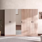 Noura 6 Door Wardrobe with Mirror