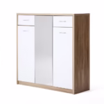 Aspen Shoe Rack 21 Pairs with Mirror - Image 3