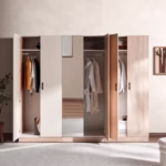 Noura 6 Door Wardrobe with Mirror - Image 2