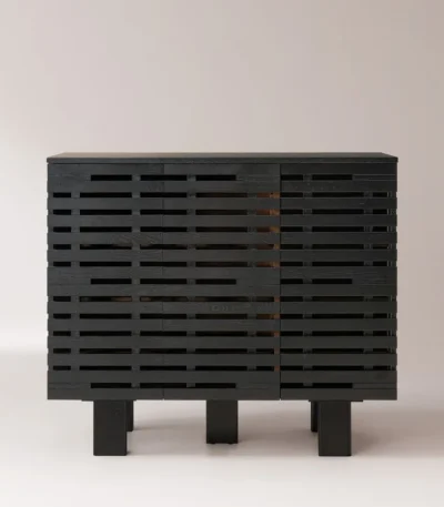 The Brixton Slatted Shoe Cabinet