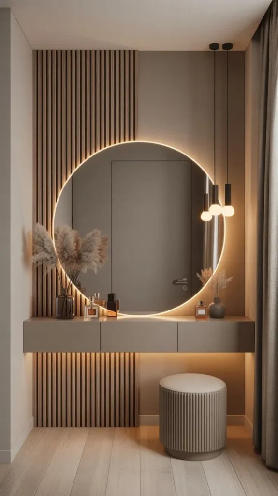 The Henley Round LED Vanity Table