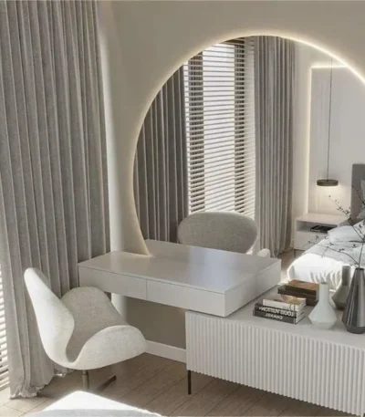 The Marlowe Round Dressing Table