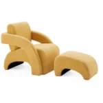 Arc Lounge Chair with Ottoman - Image 5