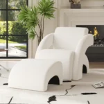 Arc Lounge Chair with Ottoman