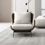 White Nexus Chair With Metal Legs - Image 2